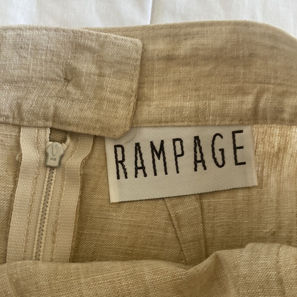 Linen Mini Skirt - Vintage Rampage - 0 - Picture 3 of 3